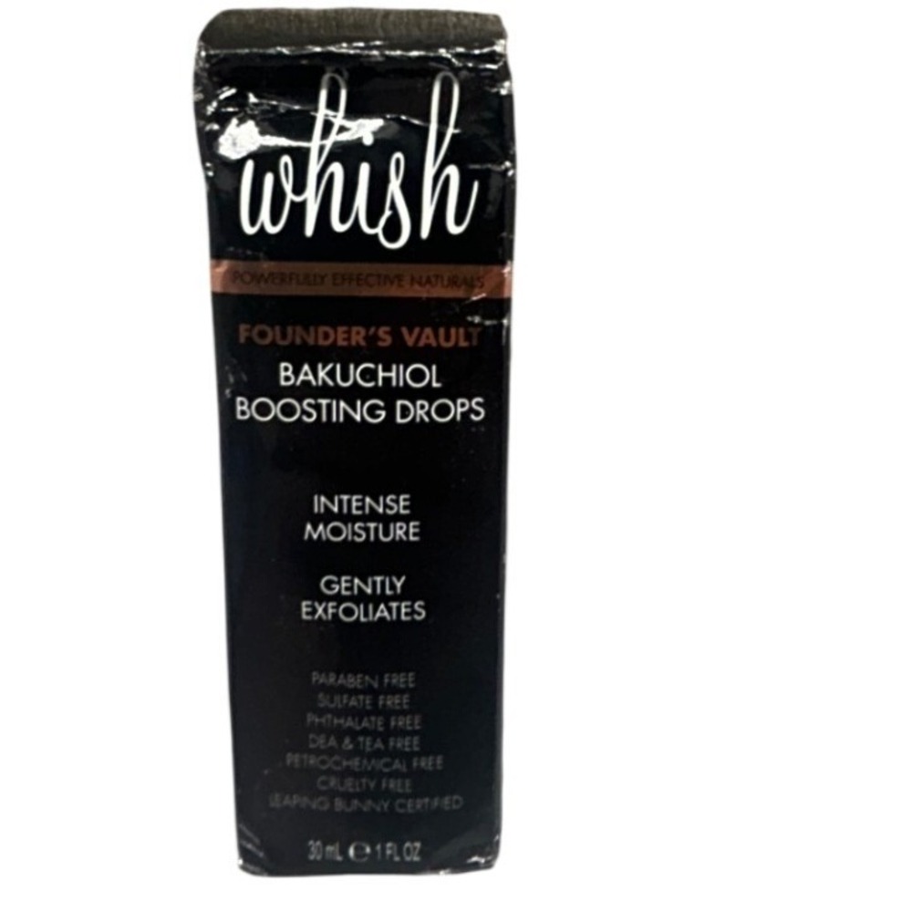 Whish Founder's Vault Bakuchiol Boosting Drops 30mL 1oz Intense Moisture Serum